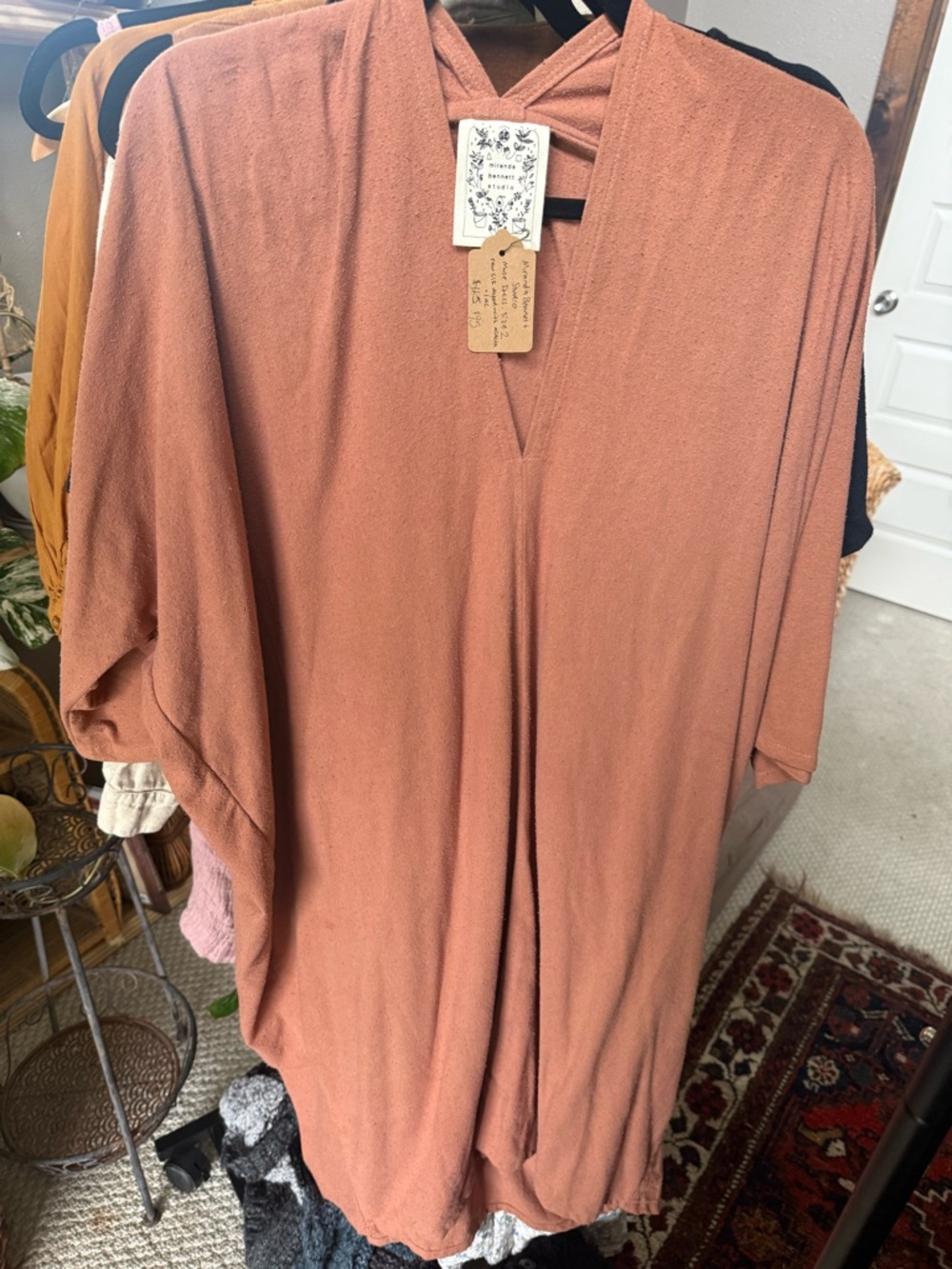 Miranda Bennett Muse Dress, Mauve Pink, size L
